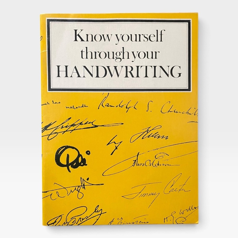 Know Yourself Through Your Handwriting Jane Paterson 1981 Reader's Digest